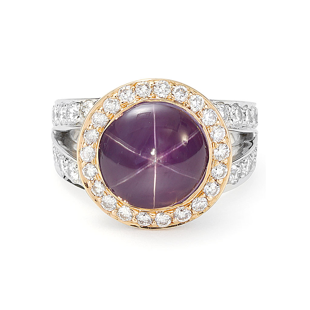 Estate Mens Star Sapphire & Diamond Ring, circa 1950 | Exquisite Jewelry  for Every Occasion | FWCJ