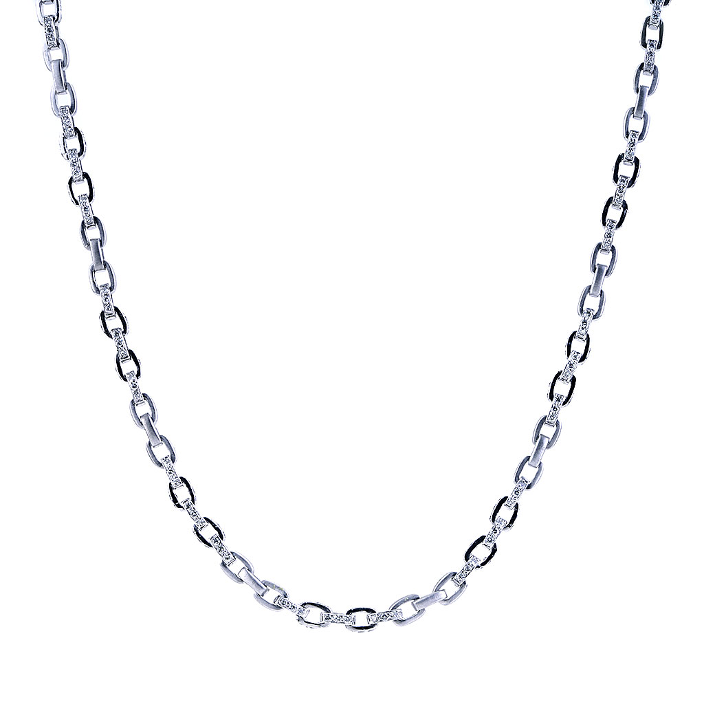 Malabar Gold and Diamonds 18k (750) White Gold Chain Necklace : Amazon.in:  Fashion