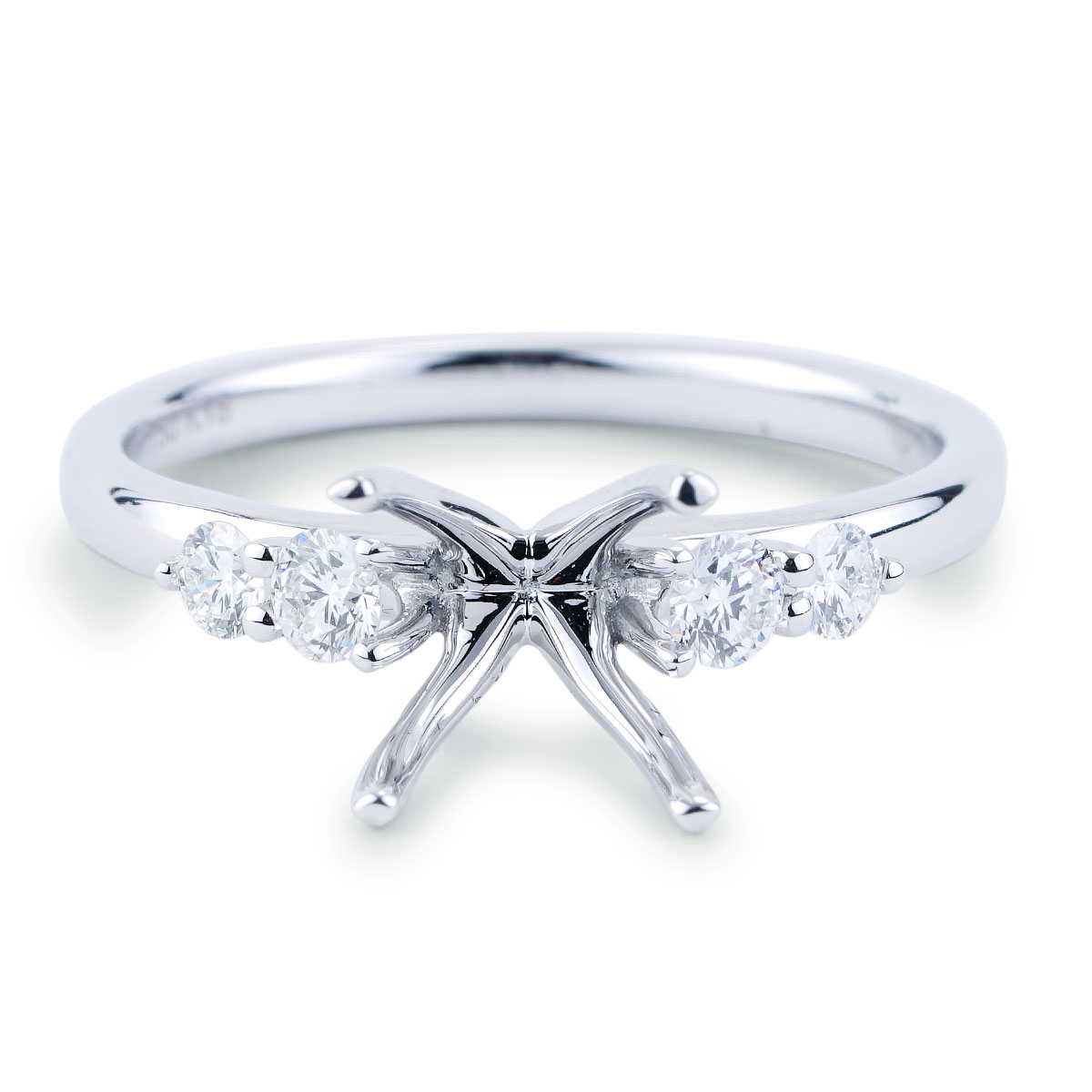Art Deco Diamond Engagement Ring, Square Shape Four Stone Pave Set Diamond  Ring. 18 Carat Platinum, Circa 1920s. - Addy's Vintage