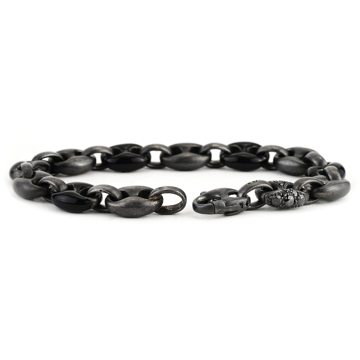 MARCO DAL MASO Ulysses Marine Chain Black Diamond Bracelet