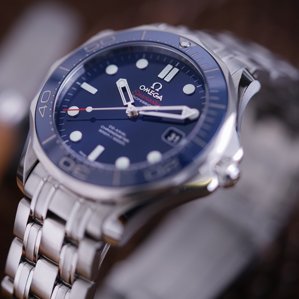 Omega seamaster shop ceramic blue