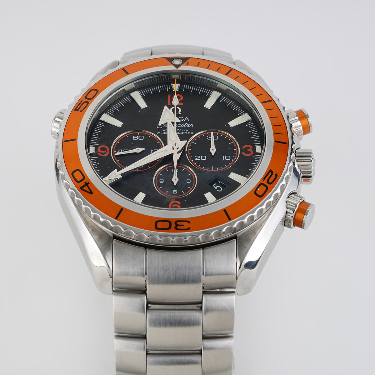 Omega Seamaster Planet Ocean Chronograph Circa 2010 New York Jewelers Chicago