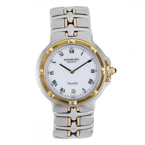 RAYMOND WEIL パルジファル 9190 シルバー×ゴールド コンビ Raymond Weil Parsifal 9190 White Dial Two-Tone 34mm Circa 1995