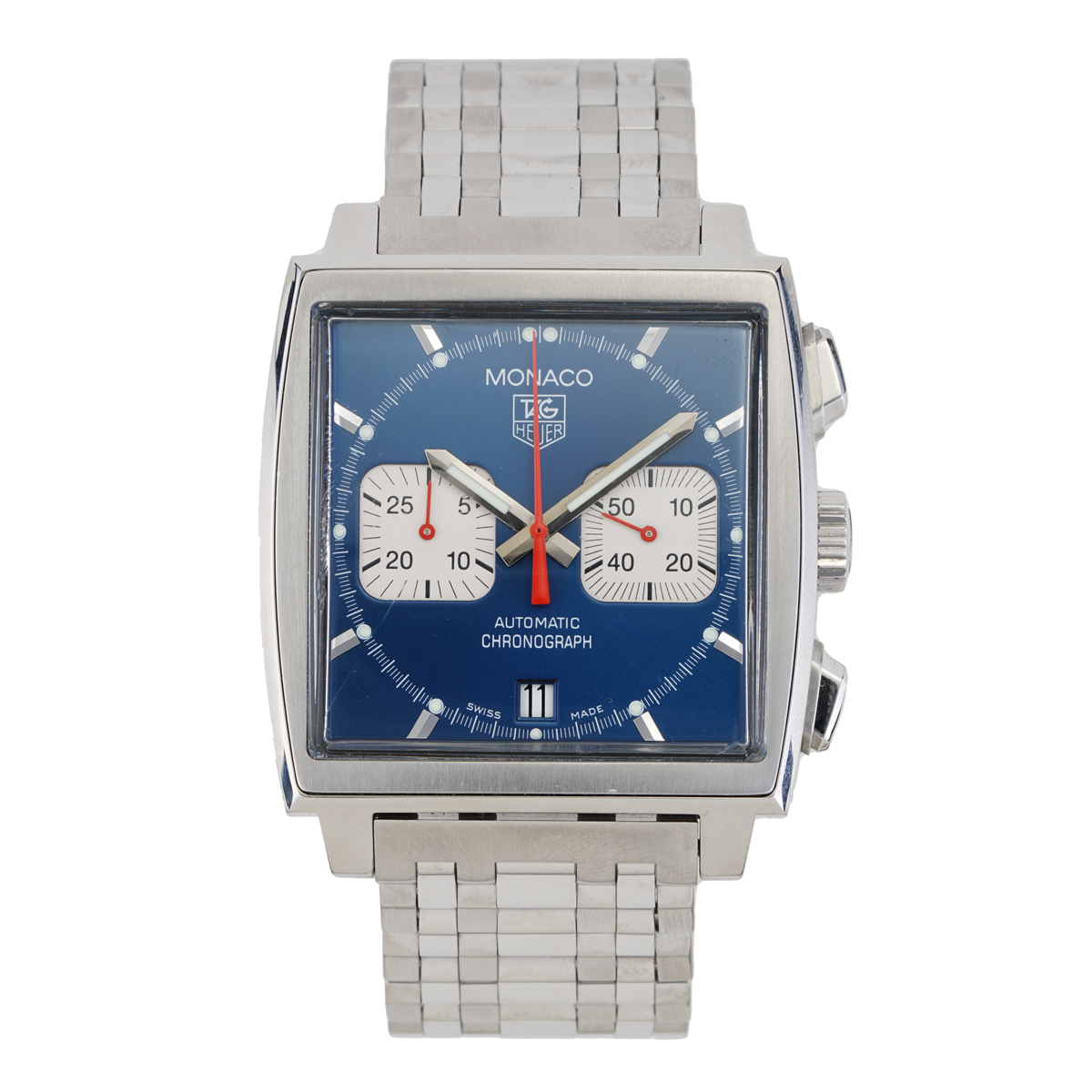 Tag Heuer Monaco Automatic Blue Chronograph Dial Steel Men's Watch