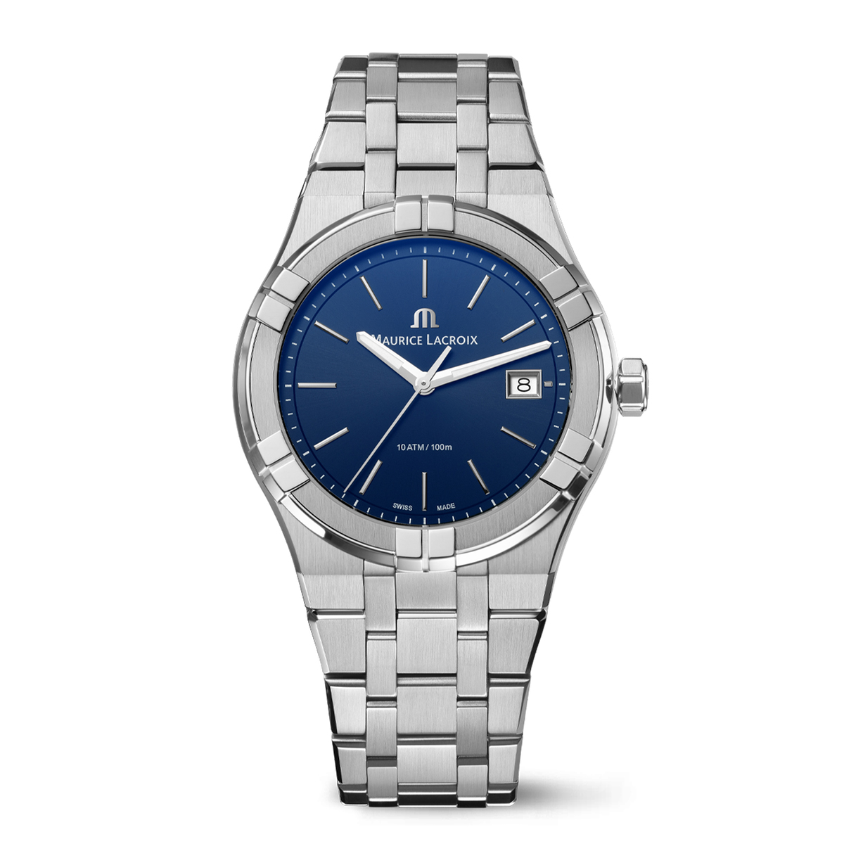 Maurice Lacroix Aikon Quartz Date 40mm Blue Dial Stainless