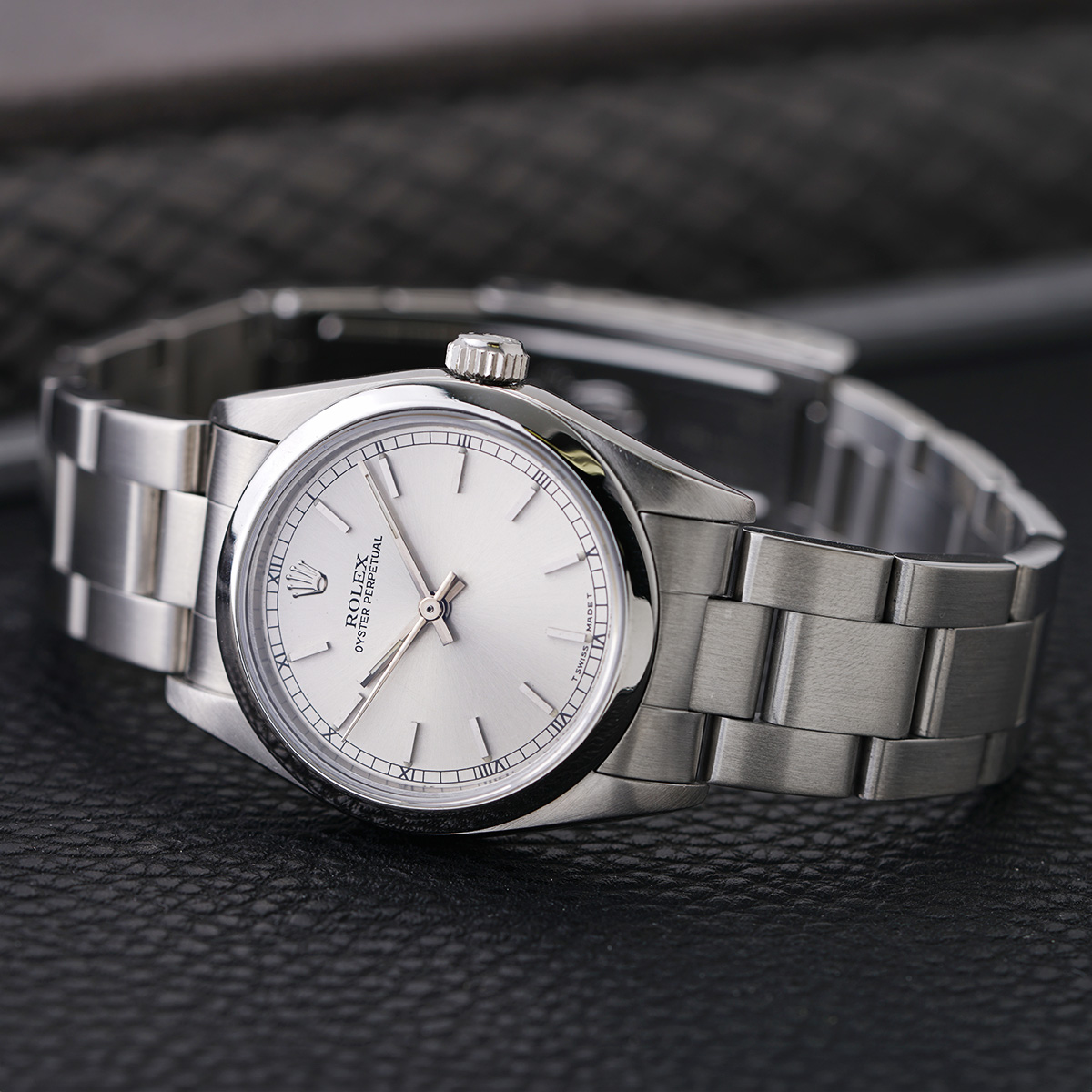 Rolex oyster perpetual 31 silver hot sale