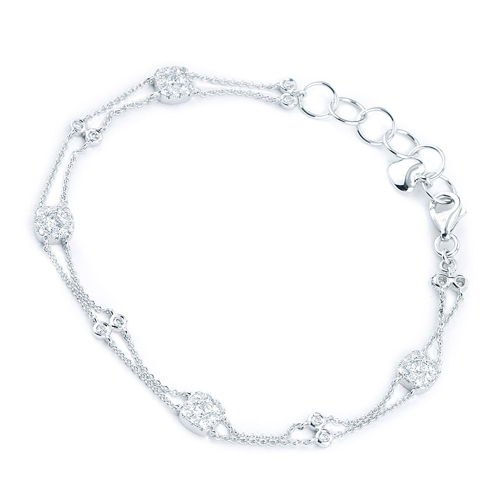 Surf Bracelet, Gold, Diamonds, 8.5MM|BUGGX90109022DI – John