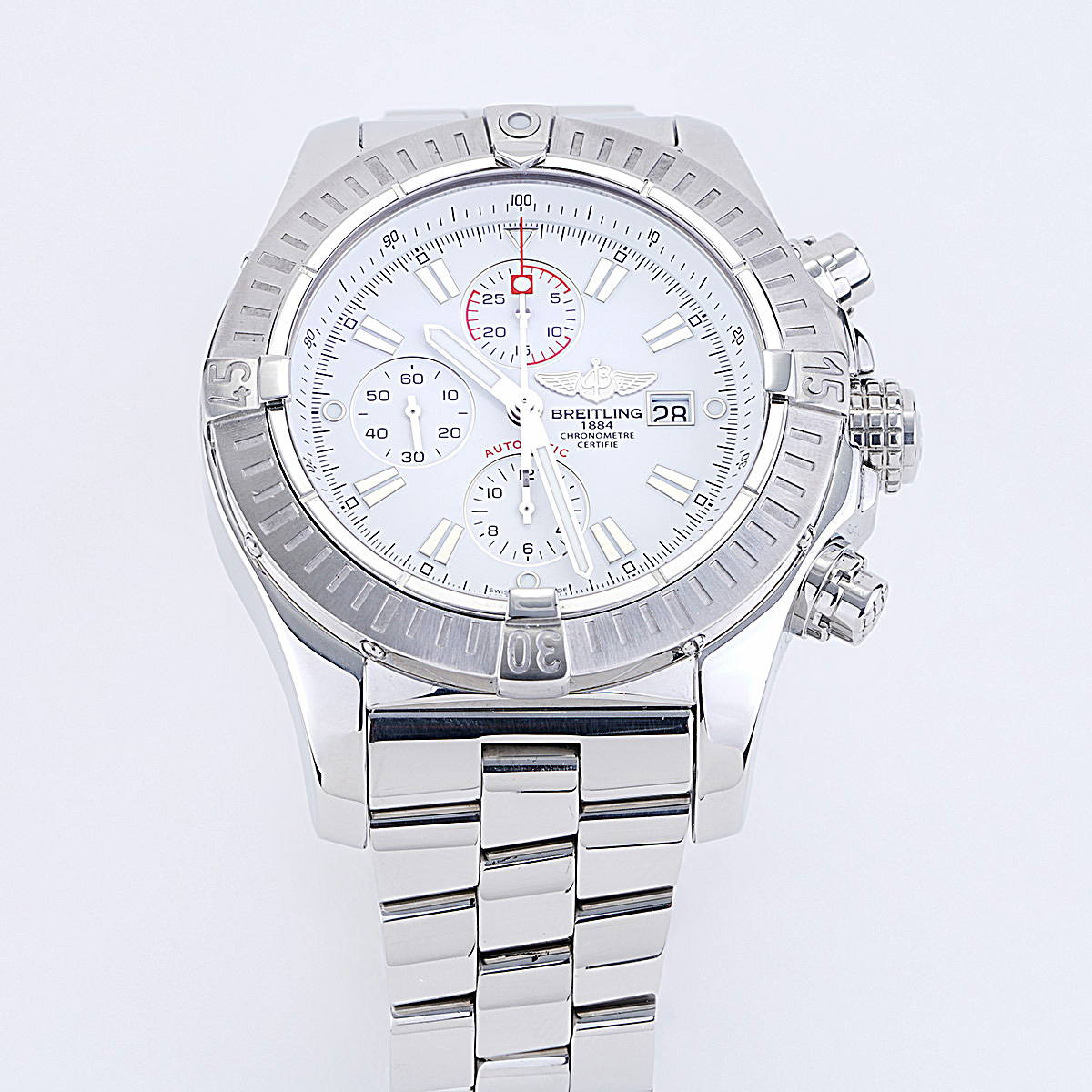 breitling super avenger white face