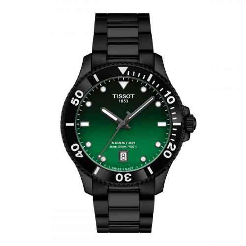 Tissot Seastar 1000 Quartz Green Dial Black PVD | New York