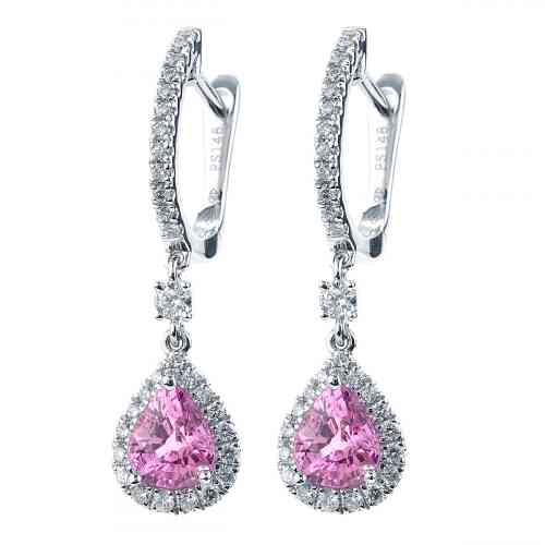 Rose Gold-Plated American Diamond Studded Drop Earrings – Priyaasi