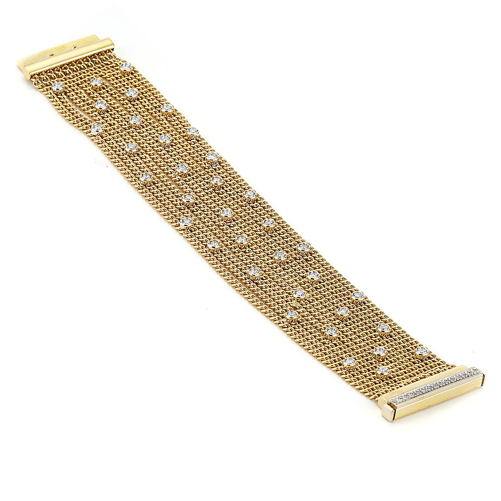 Bellezza Bronze Curb-Link 2-Row Bracelet