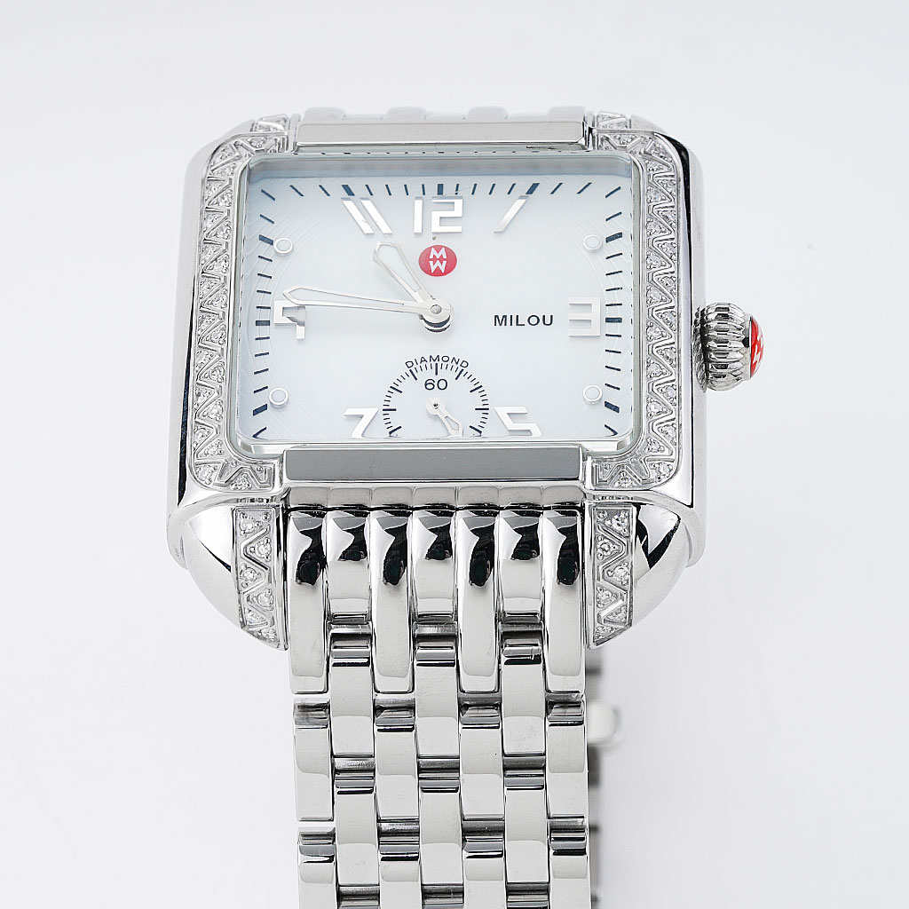 Michele Milou Stainless Steel Diamond Bezel New York Jewelers