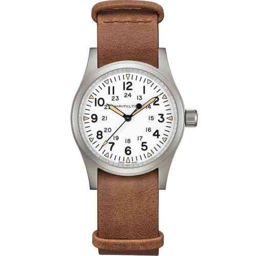 Hamilton leather sales nato strap