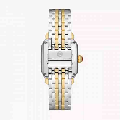 Michele Deco Madison Pink Mother of Pearl Diamond Bezel Two