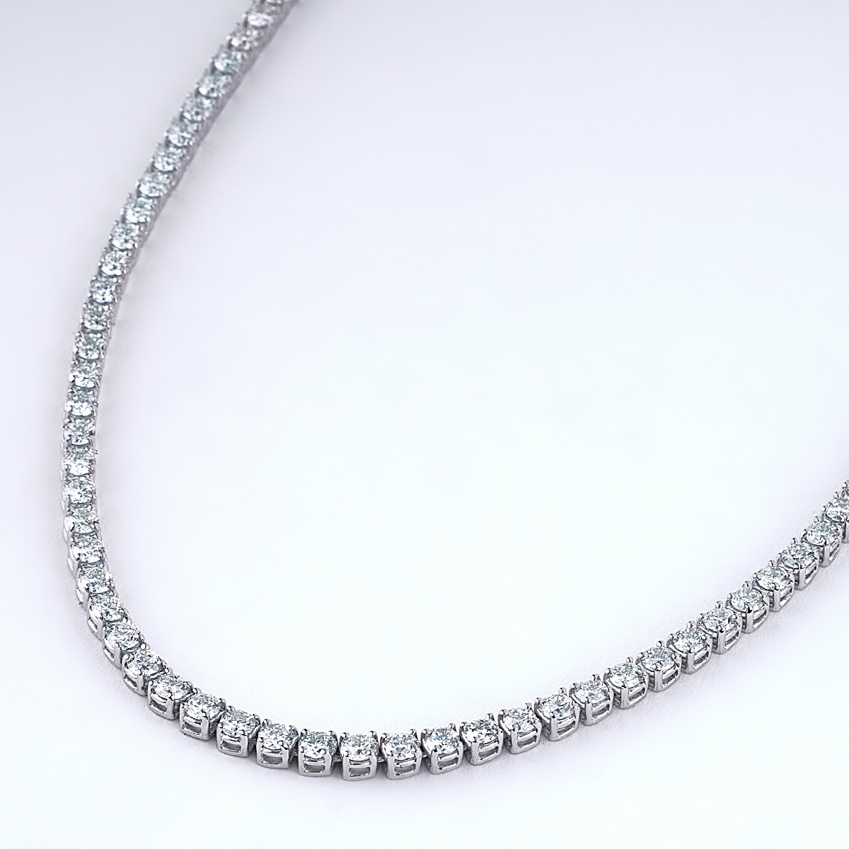 Genuine diamond tennis on sale necklace