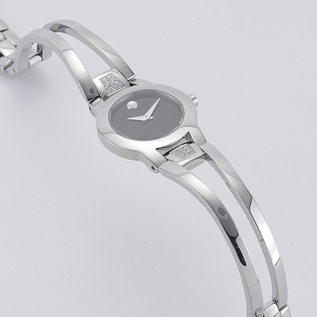 Movado amorosa outlet silver