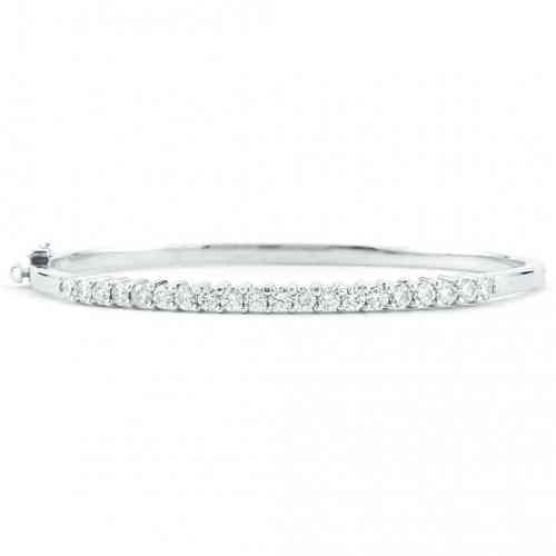 2.00 CTTW Diamond Bangle Bracelet in White Gold | New York