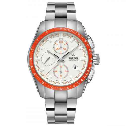 RADO　ボールペン Rado HyperChrome Automatic Chronograph White/Orange Dial Stainless