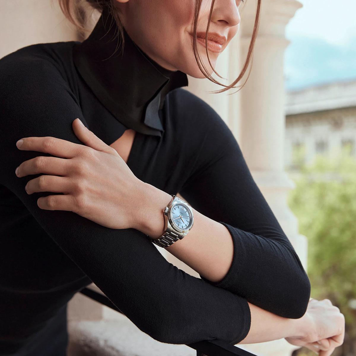 Longines Conquest 34mm Ice Blue Dial Stainless Band | New York