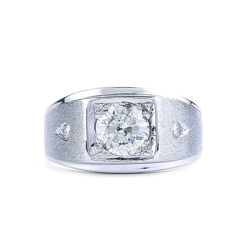 NEW MEN BIG CHUNKY GOLD PLATED RICH GANG CLEAR CRYSTAL CLEAR RING R030 –  RAONHAZAE