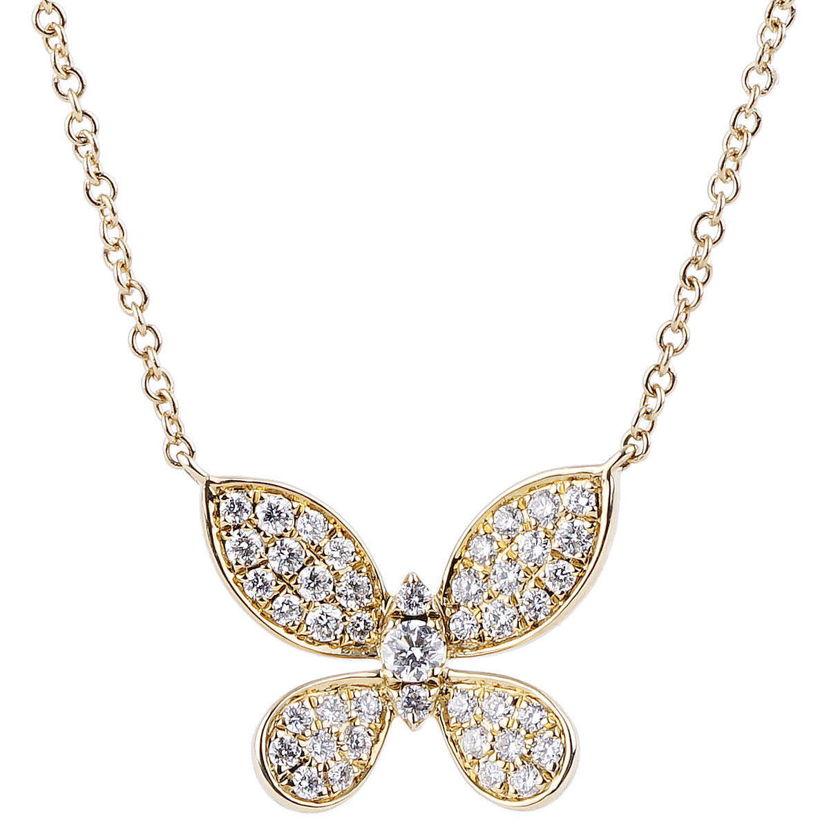 FAUNA & FLORA - Butterfly Diamond Necklace – thialh online