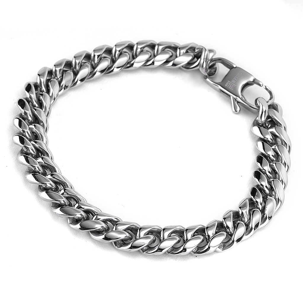 Italgem Stainless Steel Curb Link Bracelet | New York Jewelers Chicago