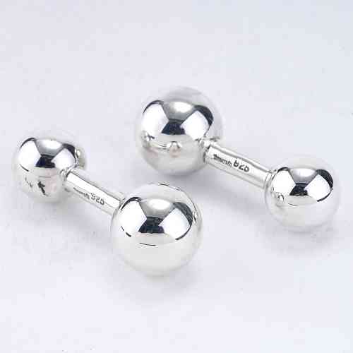 Tiffany & Co. ゴルフボールカフリンクス Tiffany & Co. Single Cufflinks Golf Ball Bag Sterling Silver