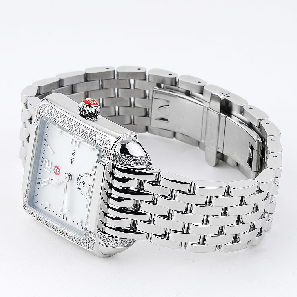 Michele Milou Stainless Steel Diamond Bezel New York Jewelers