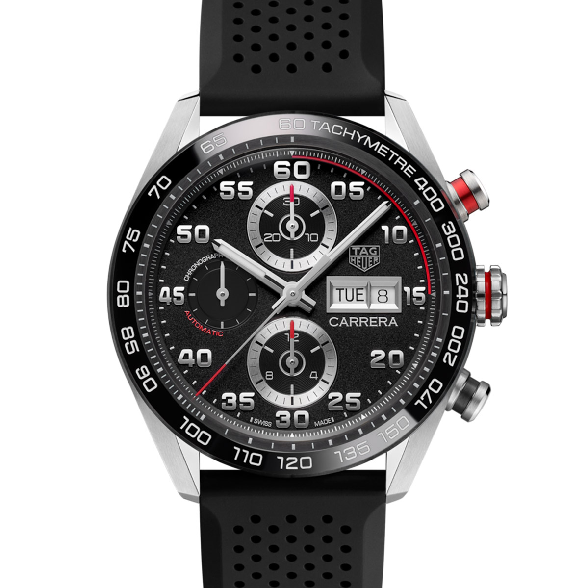 Tag Heuer Carrera Calibre 16 Chronograph Rubber Strap New York 