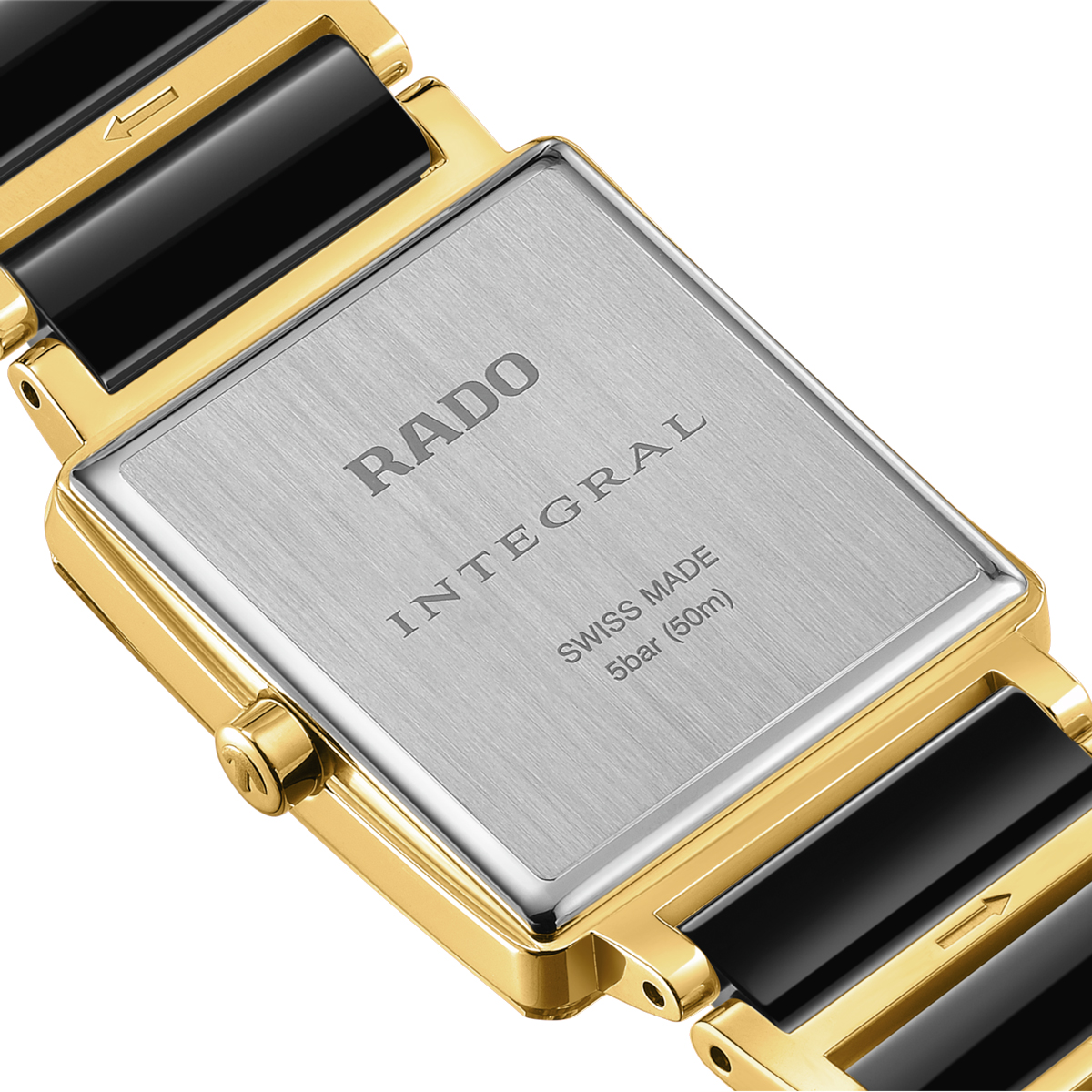 Rado Integral Diamonds Gold and Black Ceramic Band | New York