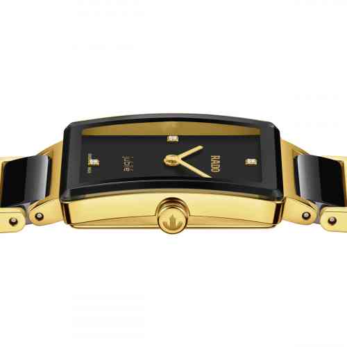 Rado Integral Diamonds Gold and Black Ceramic Band | New  display picture 3