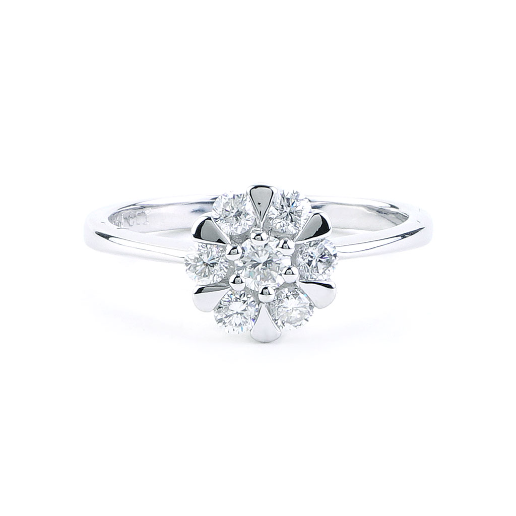 Flower Cluster Diamond Ring – The Mall Curios