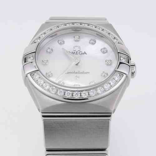 Omega constellation mother of pearl diamond best sale