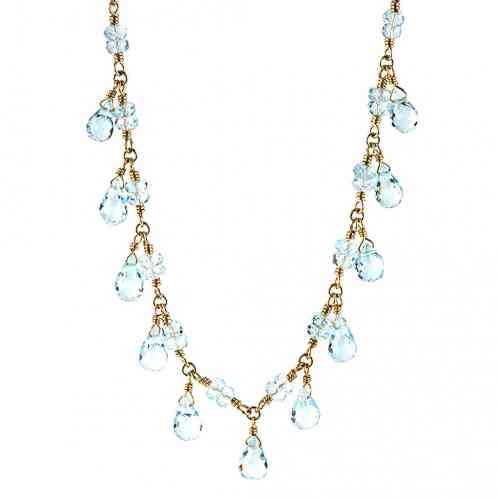 Tiffany & Co. Sunburst Lace Collection Diamond And Aquamarine Necklace –  Van Rijk