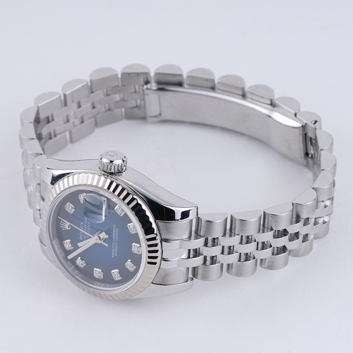 Rolex Datejust Blue Vignette Diamond Dial 26 mm Circa 2007