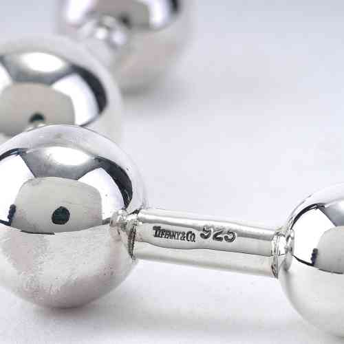 Tiffany & Co. ゴルフボールカフリンクス Tiffany & Co. Single Cufflinks Golf Ball Bag Sterling Silver