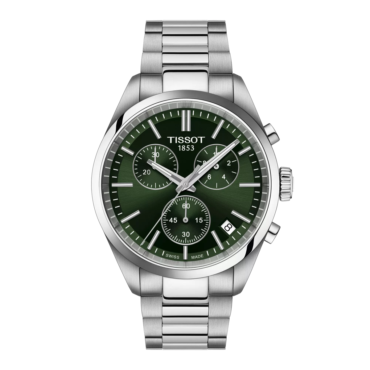 Tissot PR 100 Chronograph Green Dial Stainless Band | New York