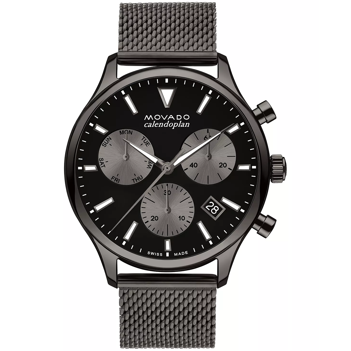 Movado Heritage Series Calendoplan Chronograph Mesh Band | New York ...