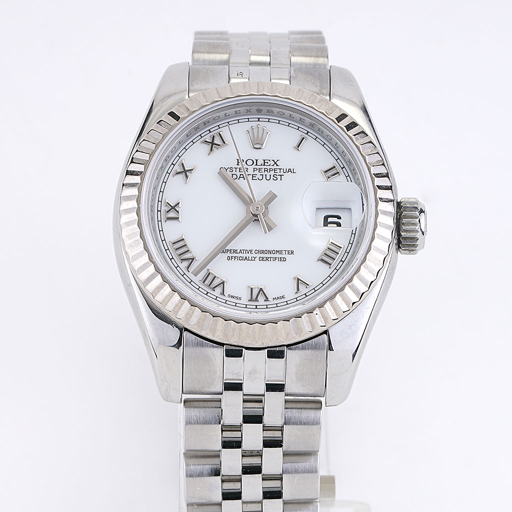 Rolex Datejust Lady 179174 White Dial 26mm Circa 2007 | New York Jewelers  Chicago