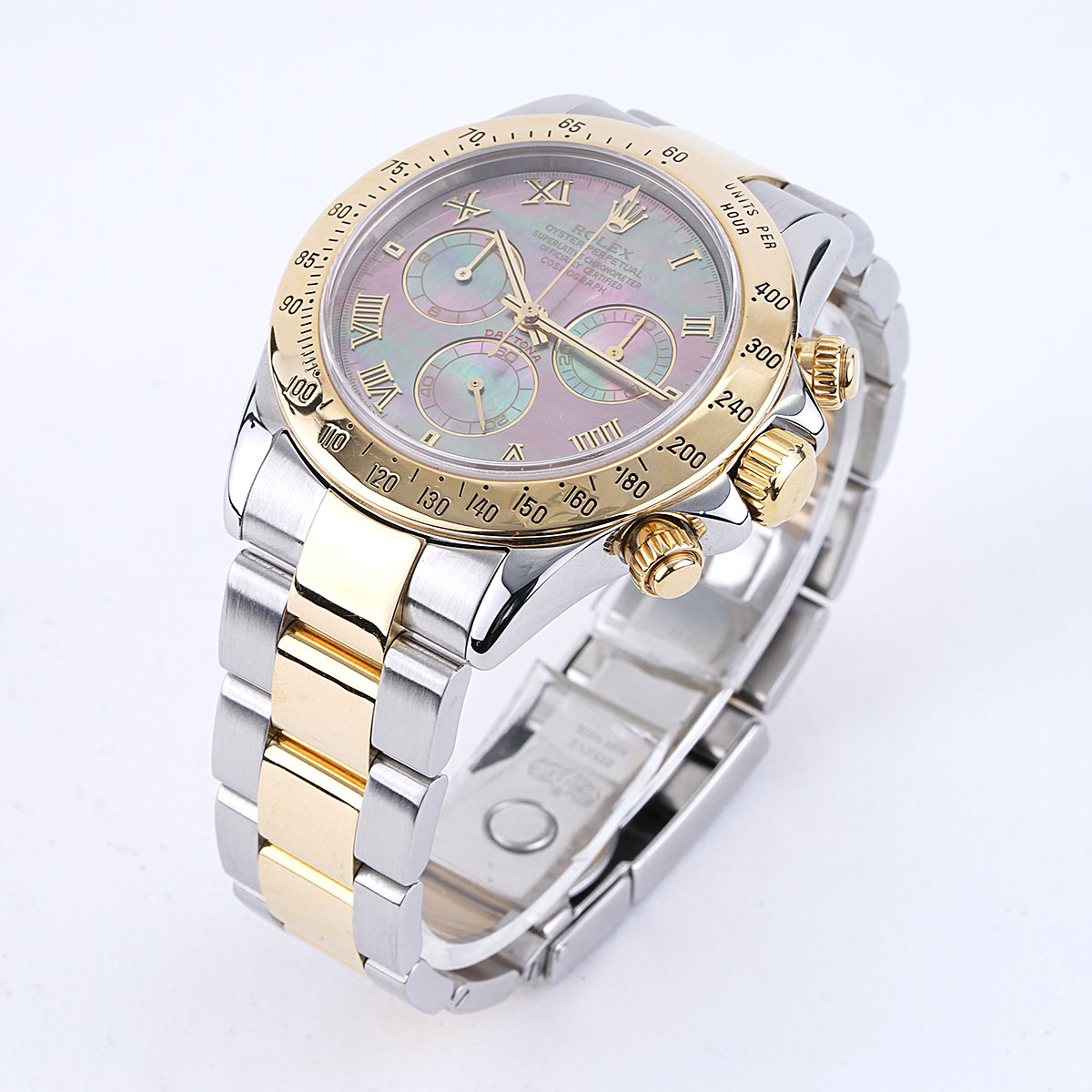 Rolex daytona two clearance tone mother of pearl