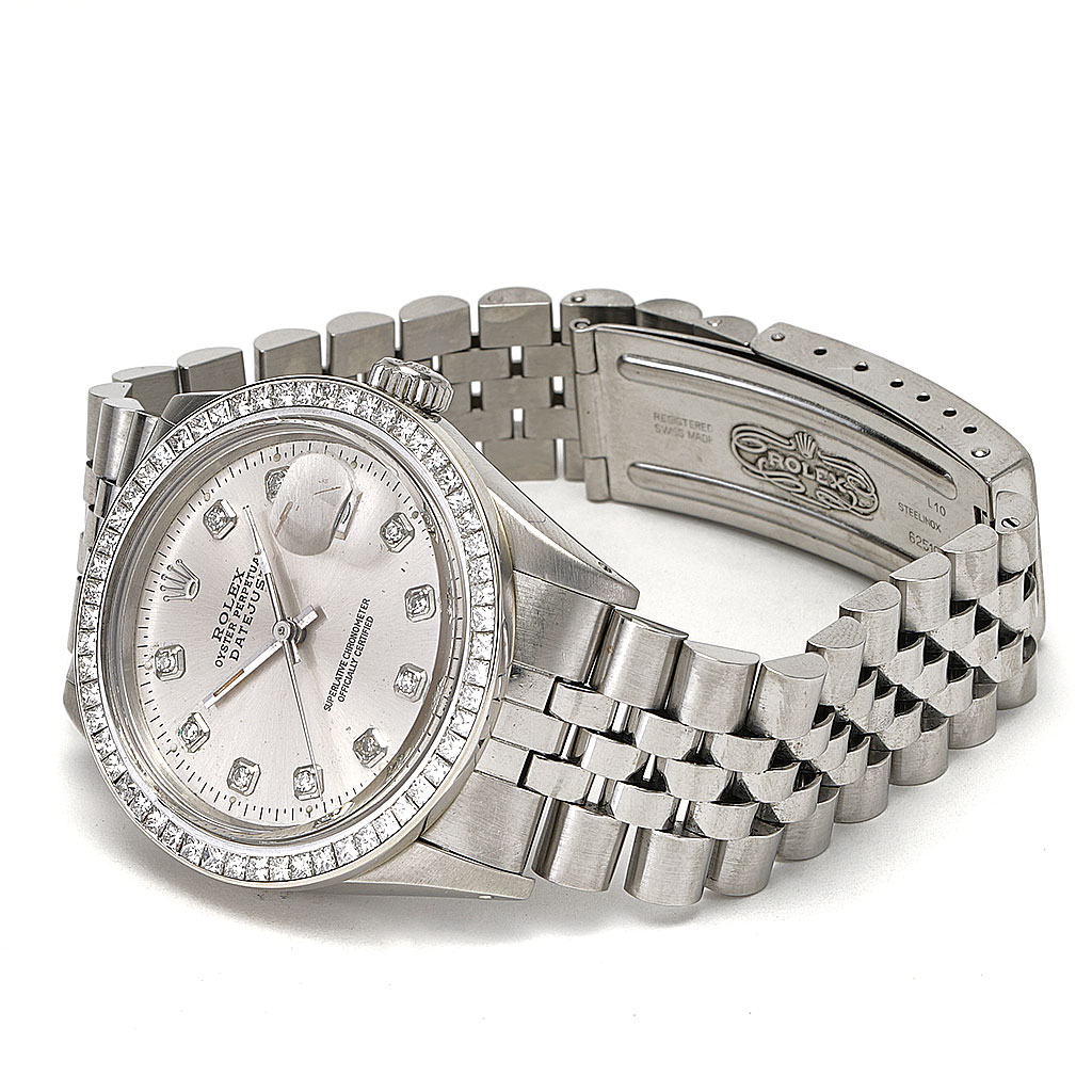 Perpetual Datejust Silver Diamond Dial and Bezel | New Jewelers Chicago