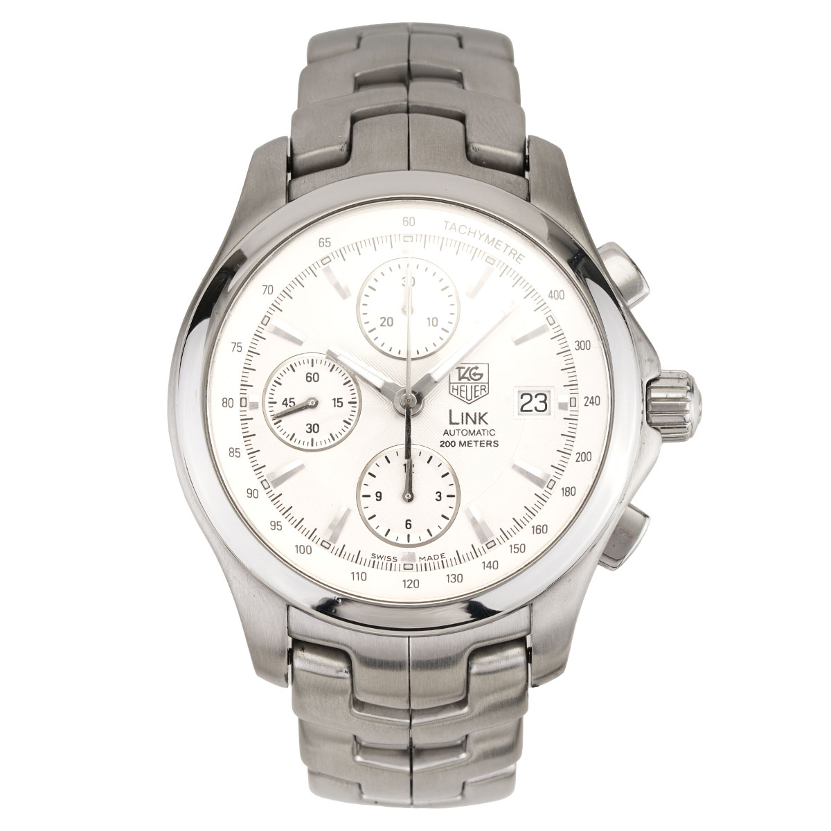 TAG Heuer Link Chronograph シルバー Tag Heuer Link Chronograph Watch