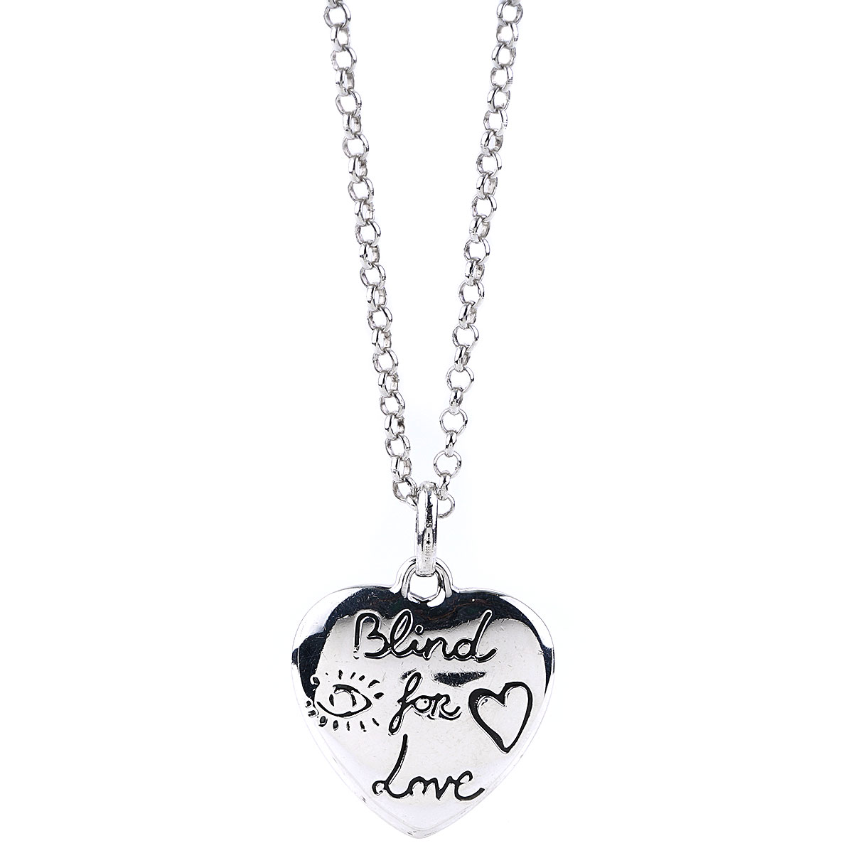 Gucci Engraved Heart Trademark Necklace | Neiman Marcus