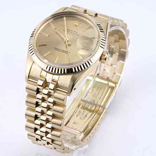 Rolex Date 15037 Yellow Gold Dial Jubilee 34mm Circa 1983 | New